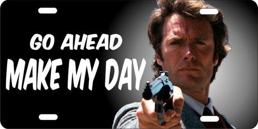 Dirty Harry novelty front license plate Make My Day Decorative Aluminum car tag