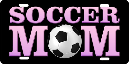 Soccer Mom novelty front license plate Decorative Aluminum car tag