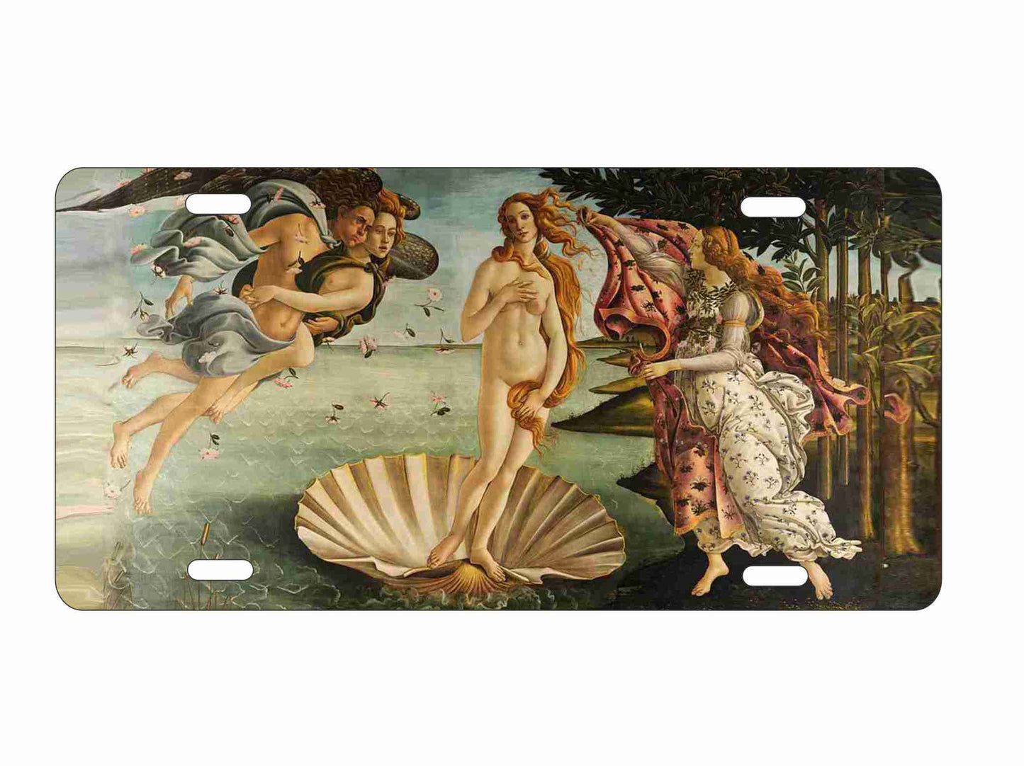 Birth of Venus aluminum license plate decorative vanity front plate