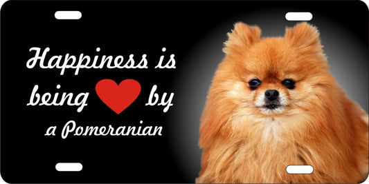 Pomeranian novelty license plate custom decorative vanity car tag