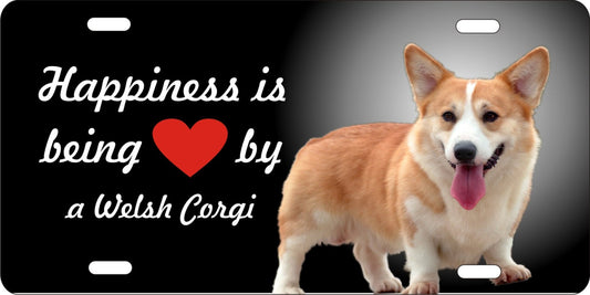 Welsh Corgi novelty license plate aluminum vanity car tag