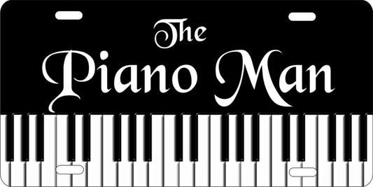 The Piano Man personalized novelty front license plate decorative vanity car tag