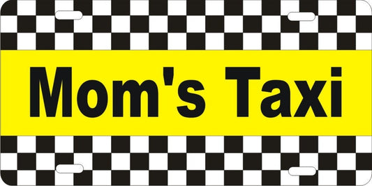 Mom's Taxi novelty license plate