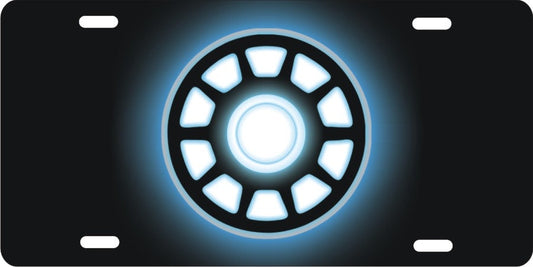 Arc Reactor novelty license plate car tag Iron Man Chest Piece decorative front Plate