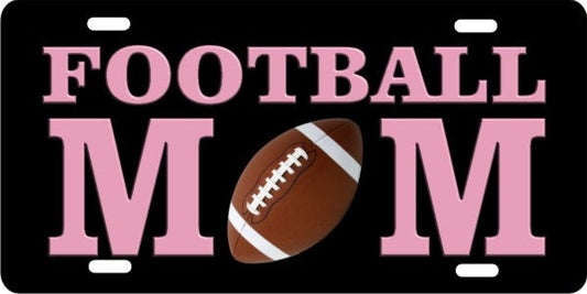 Football Mom novelty front license plate Decorative car tag